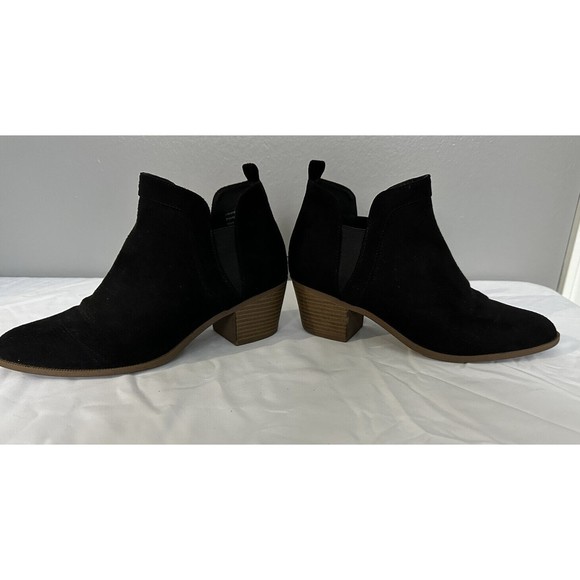 Style & Co Women's Ankle Booties Size 8M Faux Suede Block Heel Shoe Boots - Picture 4 of 8